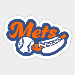 Mets Ball and Dog Sticker